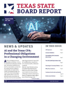 August 2026 Board Report cover.